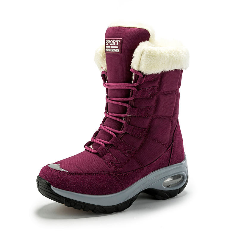 Large size winter outdoor thickening warm high-top snow boots cold winter field 