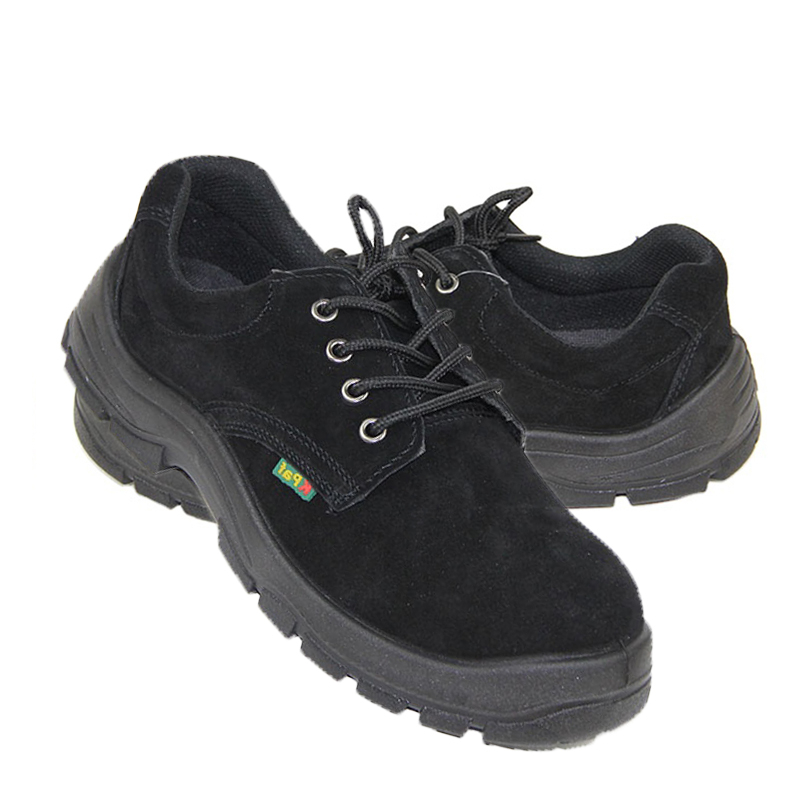 Factory Hot Selling Cheap Suede Steel Toe Safety Shoes Lightweight Breathable An